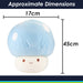 Blue Mushroom Mochi Soft Toy Plush