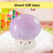 Lilac Mushroom Mochi Soft Toy Cute Plushie Huggable Cuddly Plush 45cm Lilac