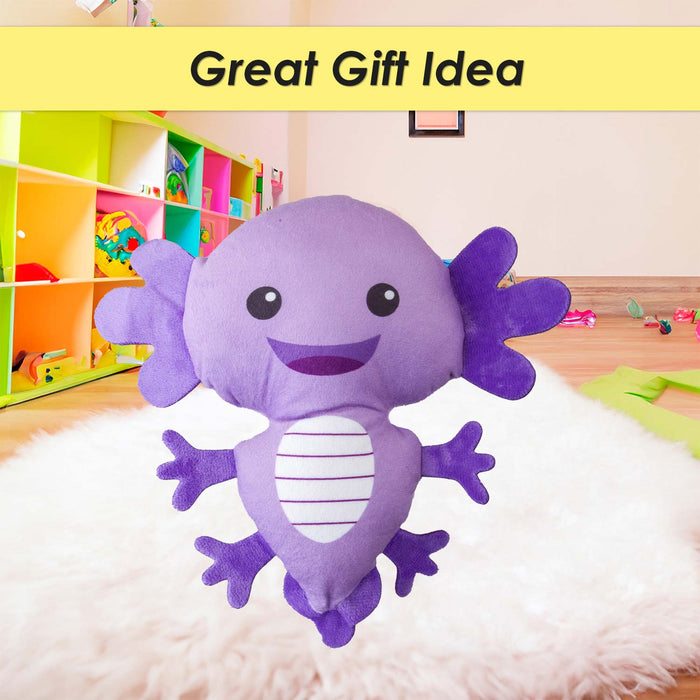 Axolotl Soft Toy Cute Plushie Huggable Cuddly Stuffed Toy 15cm Purple