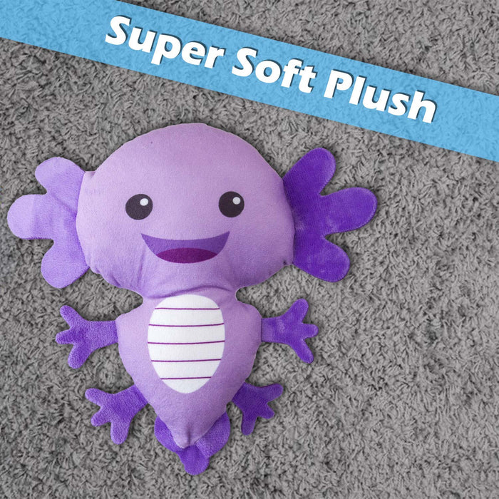 Axolotl Soft Toy Cute Plushie Huggable Cuddly Stuffed Toy 15cm Purple