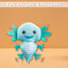 Axolotl Soft Toy Cute Plushie Huggable Cuddly Stuffed Toy 20cm Green