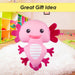 Axolotl Soft Toy Cute Plushie Huggable Cuddly Stuffed Toy 20cm Pink