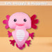Axolotl Soft Toy Cute Plushie Huggable Cuddly Stuffed Toy 20cm Pink