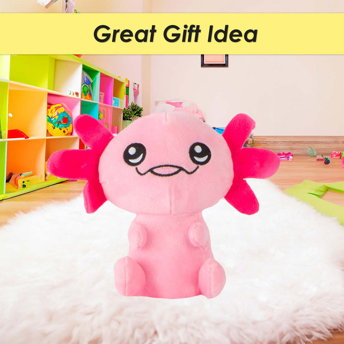 Axolotl Soft Toy Cute Plushie Huggable Cuddly Stuffed Toy 18cm Pink
