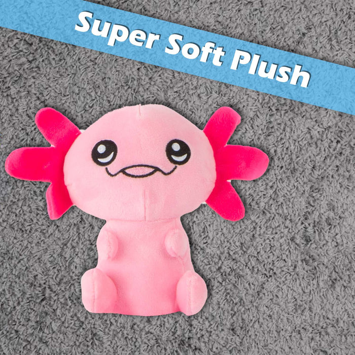 Axolotl Soft Toy Cute Plushie Huggable Cuddly Stuffed Toy 18cm Pink