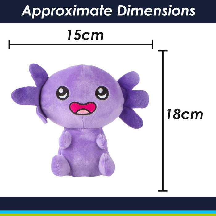 Axolotl Soft Toy Cute Plushie Huggable Cuddly Stuffed Toy 18cm Purple