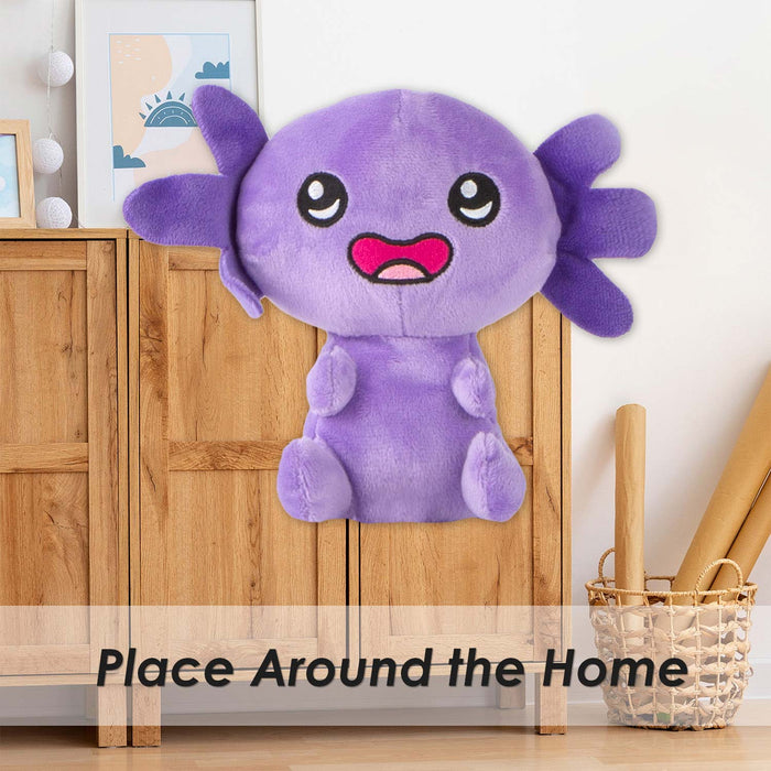 Axolotl Soft Toy Cute Plushie Huggable Cuddly Stuffed Toy 18cm Purple