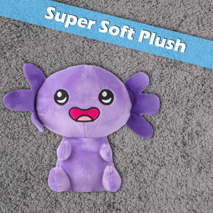 Axolotl Soft Toy Cute Plushie Huggable Cuddly Stuffed Toy 18cm Purple