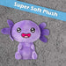 Axolotl Soft Toy Cute Plushie Huggable Cuddly Stuffed Toy 18cm Purple