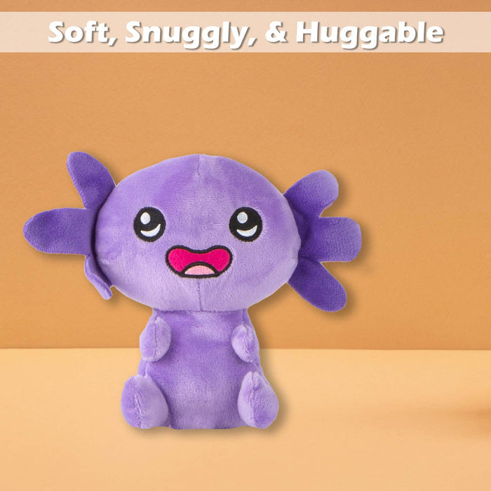 Axolotl Soft Toy Cute Plushie Huggable Cuddly Stuffed Toy 18cm Purple