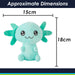 Axolotl Soft Toy Cute Plushie Huggable Cuddly Stuffed Toy 18cm Turquoise