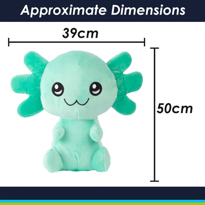 Axolotl Soft Toy Cute Plushie Huggable Cuddly Stuffed Toy 50cm Aqua