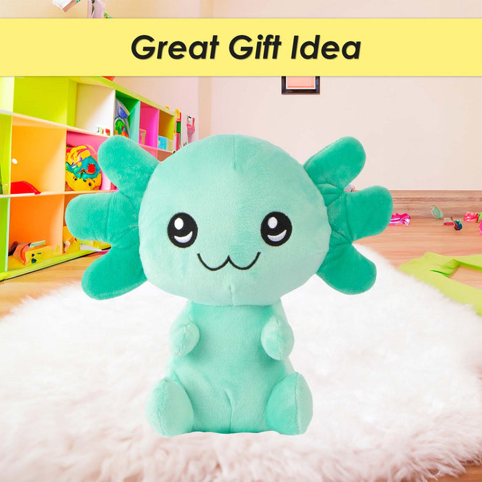Axolotl Soft Toy Cute Plushie Huggable Cuddly Stuffed Toy 50cm Aqua