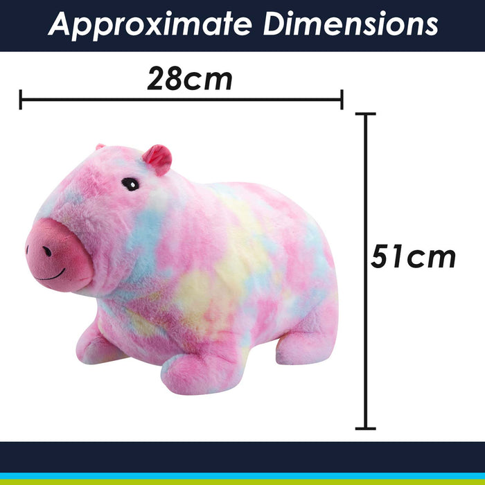 Capybara Soft Toy Cute Plushie Huggable Cuddly Stuffed Toy 51cm Pink