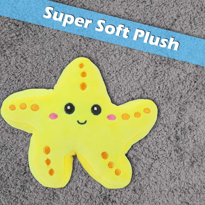 Starfish Soft Toy Cute Plushie Huggable Cuddly Stuffed Toy 16cm Yellow