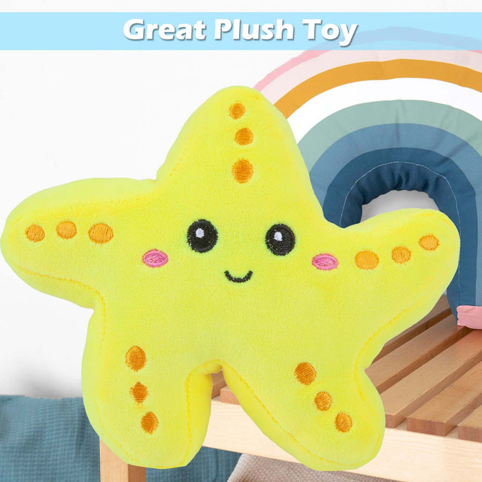 Starfish Soft Toy Cute Plushie Huggable Cuddly Stuffed Toy 16cm Yellow