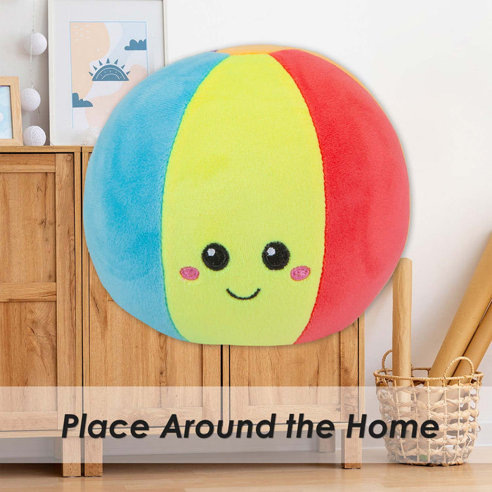 Beach Ball Soft Toy Cute Plushie Huggable Cuddly Stuffed Toy 16cm Multi