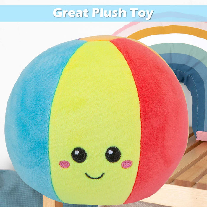 Beach Ball Soft Toy Cute Plushie Huggable Cuddly Stuffed Toy 16cm Multi