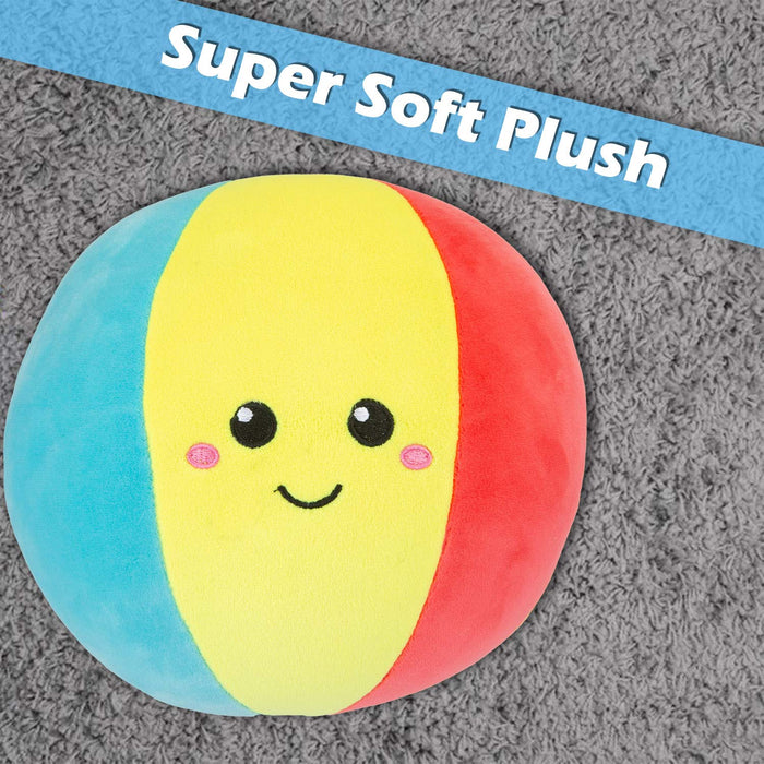 Beach Ball Soft Toy Cute Plushie Huggable Cuddly Stuffed Toy 27cm Multi