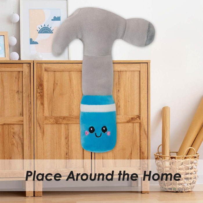 Hammer Soft Toy Cute Plushie Huggable Cuddly Stuffed Toy 16cm Blue