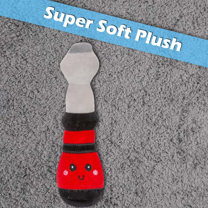 Screwdriver Soft Toy Cute Plushie Huggable Cuddly Stuffed Toy 16cm Red