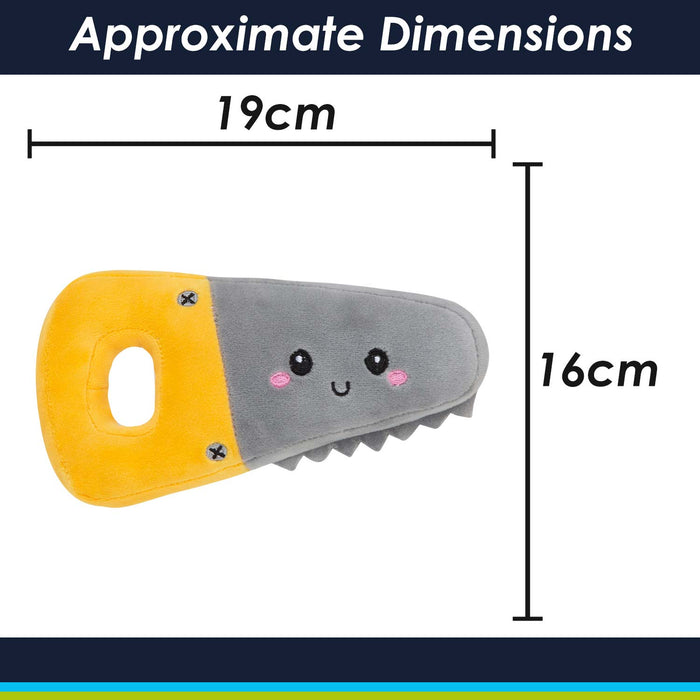 Saw Soft Toy Cute Plushie Huggable Cuddly Stuffed Toy 16cm Yellow