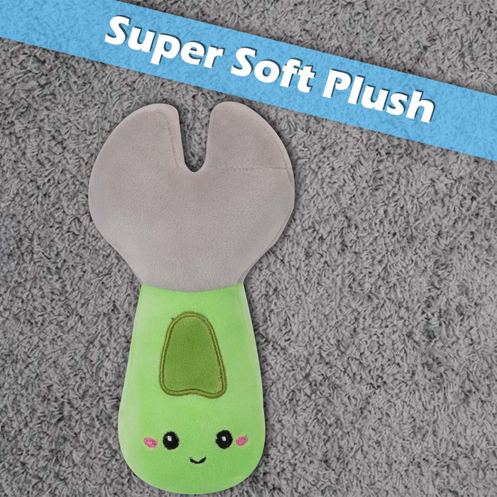 Spanner Soft Toy Cute Plushie Huggable Cuddly Stuffed Toy 16cm Green