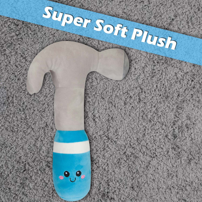 Hammer Soft Toy Cute Plushie Huggable Cuddly Stuffed Toy 27cm Blue