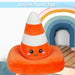 Cone Soft Toy Cute Plushie Huggable Cuddly Stuffed Toy 27cm Orange