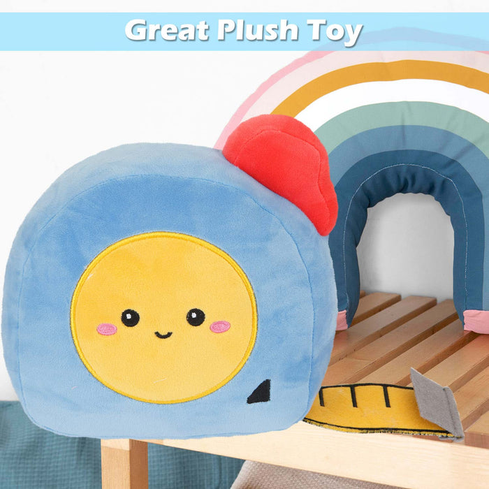 Tape Measure Soft Toy Cute Plushie Huggable Cuddly Stuffed Toy 27cm Yellow