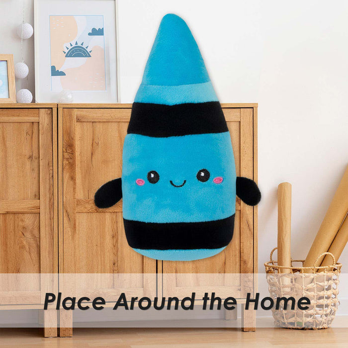 Crayon Soft Toy Cute Plushie Huggable Cuddly Stuffed Toy 16cm Blue