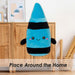 Crayon Soft Toy Cute Plushie Huggable Cuddly Stuffed Toy 16cm Blue