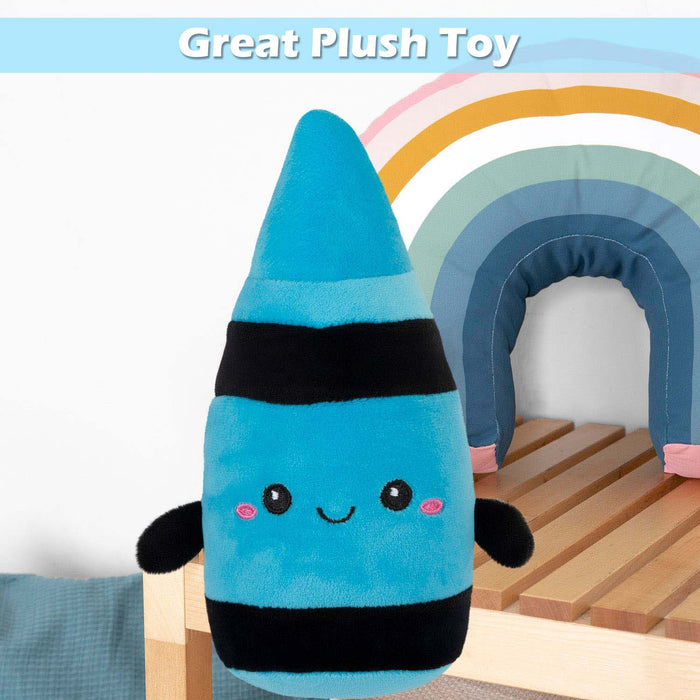 Crayon Soft Toy Cute Plushie Huggable Cuddly Stuffed Toy 16cm Blue