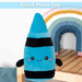 Crayon Soft Toy Cute Plushie Huggable Cuddly Stuffed Toy 16cm Blue