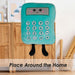 Calculator Soft Toy Cute Plushie Huggable Cuddly Stuffed Toy 27cm Blue