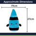 Crayon Soft Toy Cute Plushie Huggable Cuddly Stuffed Toy 27cm Blue