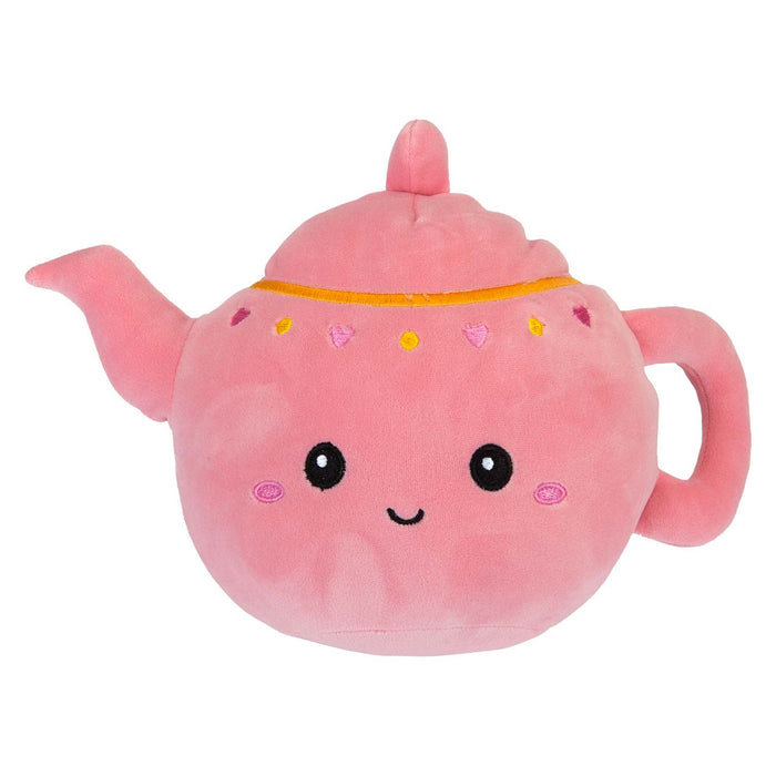 Teapot Soft Toy Cute Plushie Huggable Cuddly Stuffed Toy 16cm Pink
