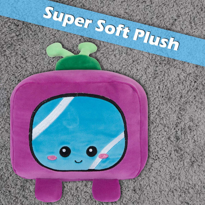 TV Soft Toy Cute Plushie Huggable Cuddly Stuffed Toy 16cm Purple
