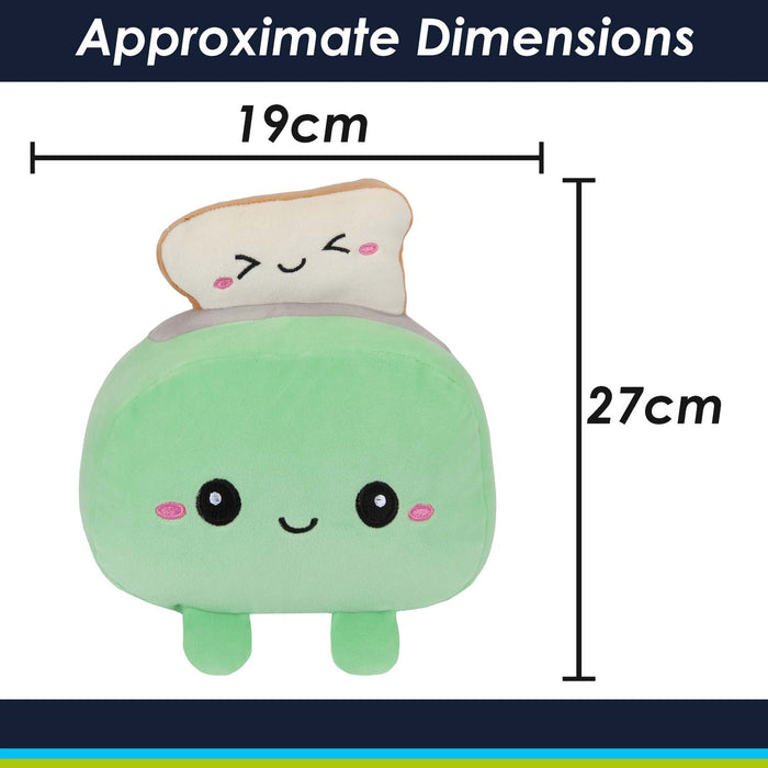 Toaster Soft Toy Cute Plushie Huggable Cuddly Stuffed Toy 16cm Green