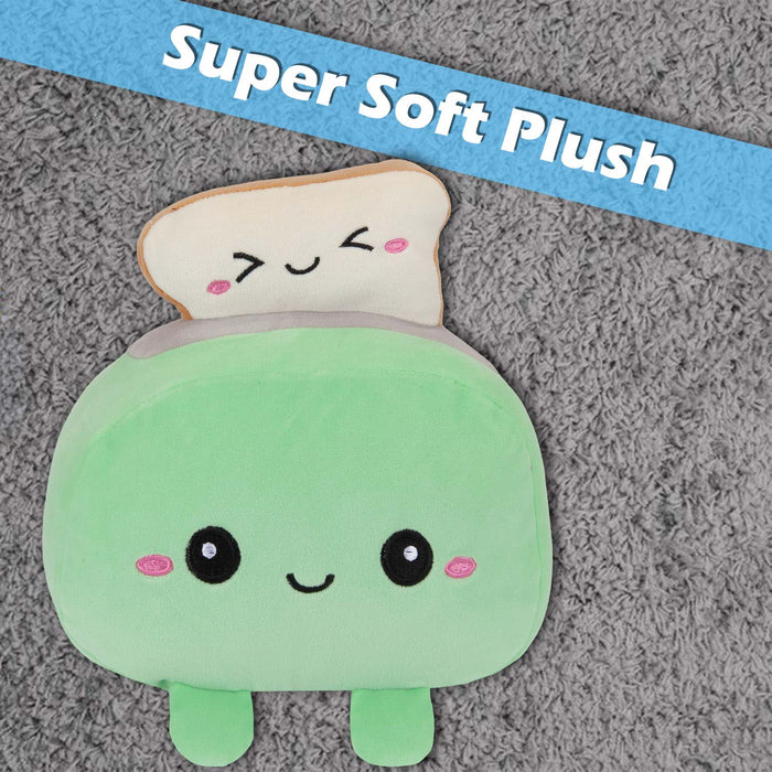 Toaster Soft Toy Cute Plushie Huggable Cuddly Stuffed Toy 16cm Green