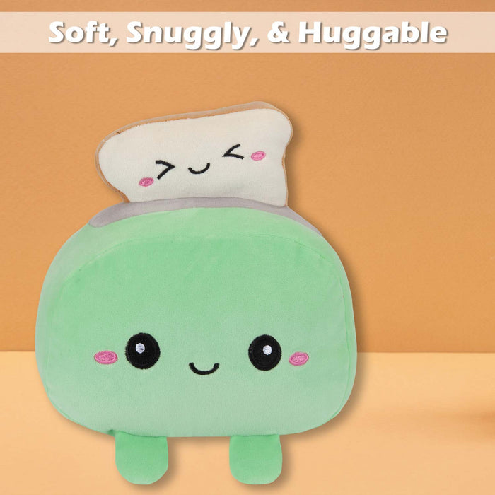 Toaster Soft Toy Cute Plushie Huggable Cuddly Stuffed Toy 16cm Green