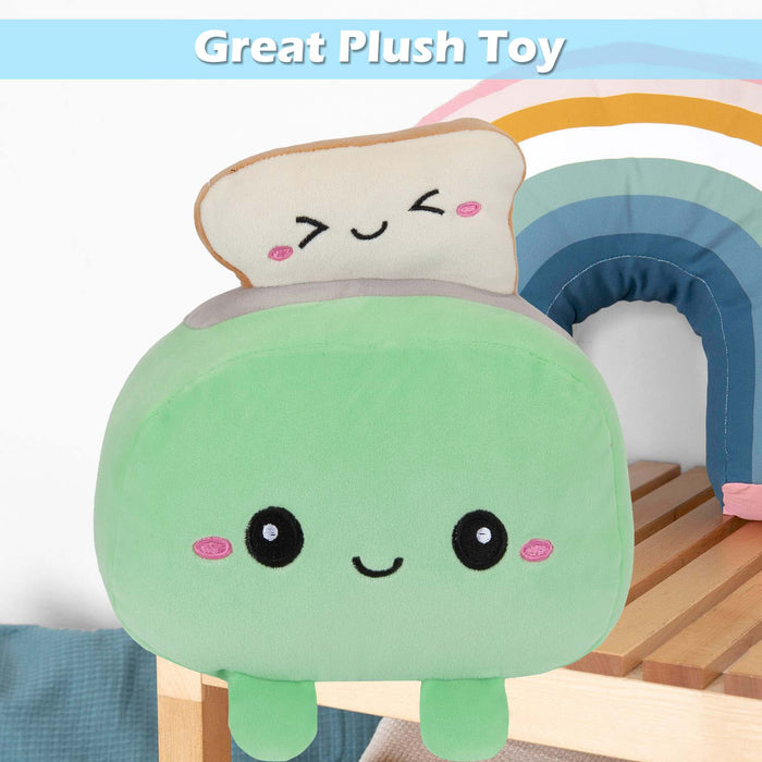 Toaster Soft Toy Cute Plushie Huggable Cuddly Stuffed Toy 27cm Green