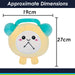 Alarm Soft Toy Cute Plushie Huggable Cuddly Stuffed Toy 27cm Yellow