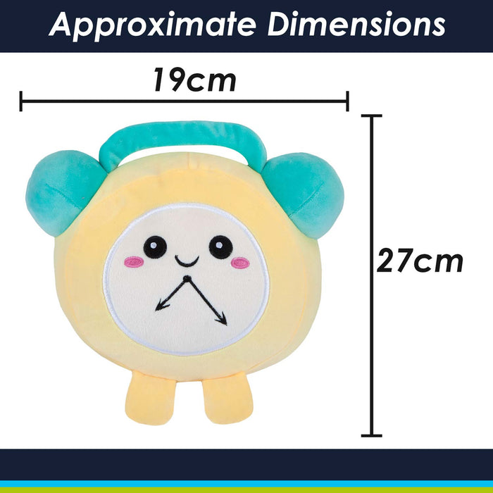 Alarm Soft Toy Cute Plushie Huggable Cuddly Stuffed Toy 16cm Yellow
