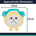Alarm Soft Toy Cute Plushie Huggable Cuddly Stuffed Toy 16cm Yellow