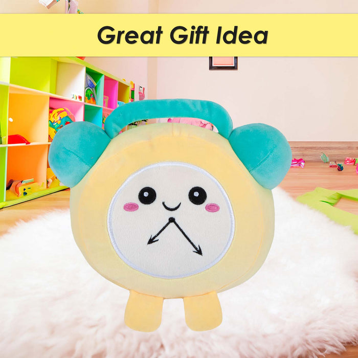 Alarm Soft Toy Cute Plushie Huggable Cuddly Stuffed Toy 16cm Yellow