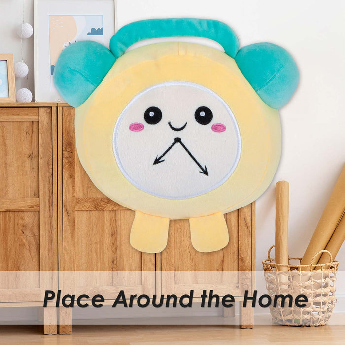 Alarm Soft Toy Cute Plushie Huggable Cuddly Stuffed Toy 27cm Yellow