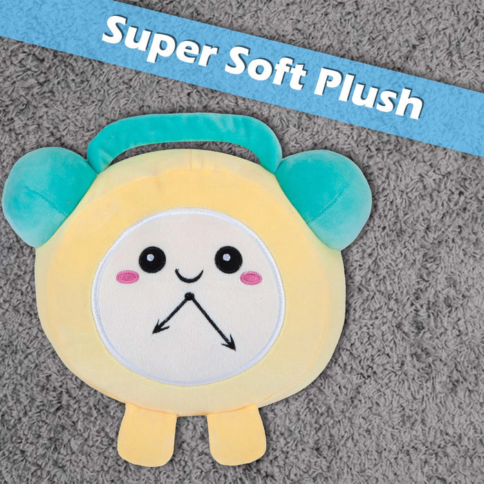 Alarm Soft Toy Cute Plushie Huggable Cuddly Stuffed Toy 16cm Yellow