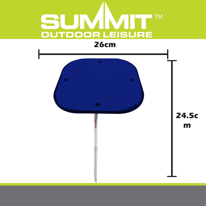 Stick Camping Table Anti-Slip Surface Dig In Ground Blue
