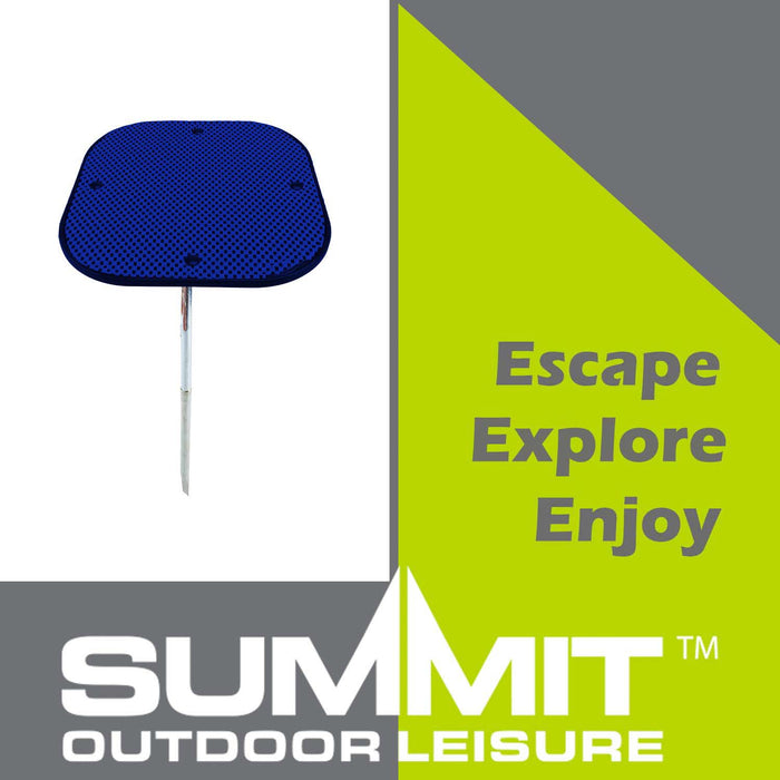 Stick Camping Table Anti-Slip Surface Dig In Ground Blue
